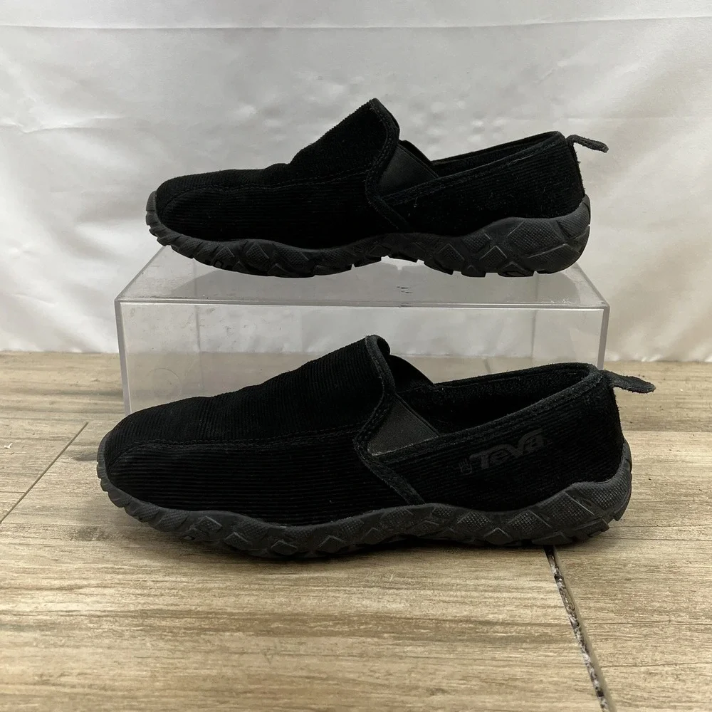 TEVA 6797 Black Shoes Loafers Slip-On Comfort Men's Size 9‎